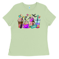 Matcha lash hustler coffee cups Ladies Tee - AdoDesignShop