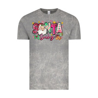 Cloud Rock pink santa baby christmas Vintage Tee - Zillion Design Studio