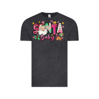 Vintage Black pink santa baby christmas Vintage Tee - Zillion Design Studio
