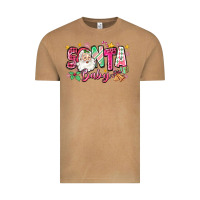 Pink Santa Baby Christmas Vintage Tee | Teevron
