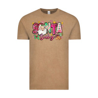 Vintage Coffee pink santa baby christmas Vintage Tee - Zillion Design Studio