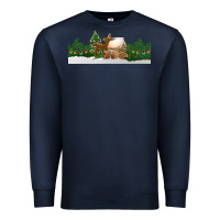 Navy Christmas cookie jar Premium Sweatshirt - Jasminsmagicworld