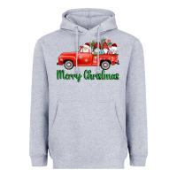 Merry Christmas Truck Gnomes Heavyweight Hoodie | Teevron
