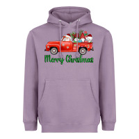 Lavender merry christmas truck gnomes Heavyweight Hoodie - AdoDesignShop