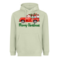 Matcha merry christmas truck gnomes Heavyweight Hoodie - AdoDesignShop