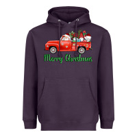 Plum merry christmas truck gnomes Heavyweight Hoodie - AdoDesignShop
