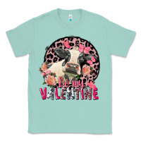 Seafoam be my valentine holstein cow valentine's day Classic Tee - FaDigitalArtStudio