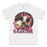 White be my valentine holstein cow valentine's day Classic Tee - FaDigitalArtStudio