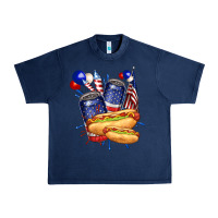 Navy hotdog with beers billie wilder Urban Heavy Tee - texasbilliewilder