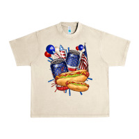 Sandshell hotdog with beers billie wilder Urban Heavy Tee - texasbilliewilder