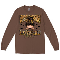 Chestnut leopard junkie messy bun Long Sleeve Tee - Zillion Design Studio