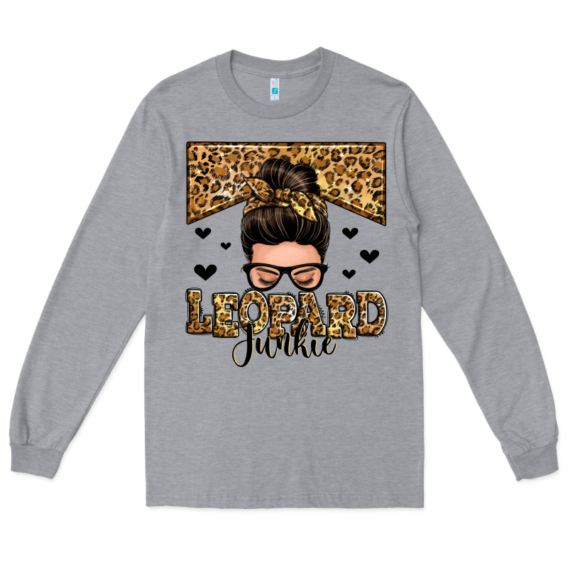 Leopard Junkie Messy Bun Long Sleeve Tee by Zillion Design Studio | Teevron