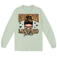 Matcha leopard junkie messy bun Long Sleeve Tee - Zillion Design Studio