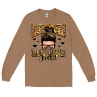 Toasted Coconut leopard junkie messy bun Long Sleeve Tee - Zillion Design Studio