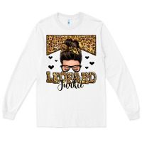 White leopard junkie messy bun Long Sleeve Tee - Zillion Design Studio