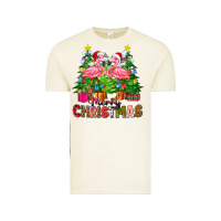 Vintage Arctic merry christmas flamingo Vintage Tee - Zillion Design Studio