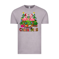 Vintage Zinc merry christmas flamingo Vintage Tee - Zillion Design Studio
