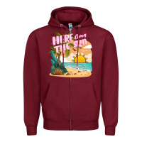 Burgundy here comes the sun Zipper Hoodie - JahusDesignShop