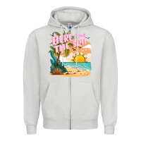 Dove Grey here comes the sun Zipper Hoodie - JahusDesignShop