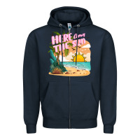 Navy here comes the sun Zipper Hoodie - JahusDesignShop