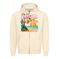 Sandshell here comes the sun Zipper Hoodie - JahusDesignShop