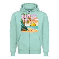 Seafoam here comes the sun Zipper Hoodie - JahusDesignShop