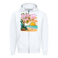 White here comes the sun Zipper Hoodie - JahusDesignShop