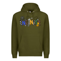 Army Green engineer Premium Hoodie - NancyCooperArtShop