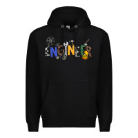 Black engineer Premium Hoodie - NancyCooperArtShop