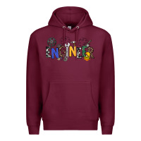 Burgundy engineer Premium Hoodie - NancyCooperArtShop