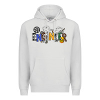 Dove Grey engineer Premium Hoodie - NancyCooperArtShop