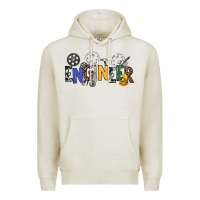 Oatmeal Heather engineer Premium Hoodie - NancyCooperArtShop