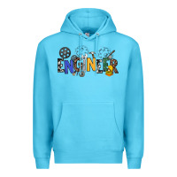 Ocean Blue engineer Premium Hoodie - NancyCooperArtShop