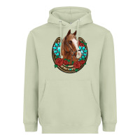 Matcha western horseshoe horse roses gemstone Heavyweight Hoodie - Artiststas