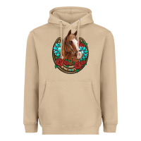 Mushroom western horseshoe horse roses gemstone Heavyweight Hoodie - Artiststas