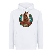 White western horseshoe horse roses gemstone Heavyweight Hoodie - Artiststas