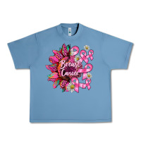 Pebble Blue breast cancer sunflower Urban Heavy Tee - BarkalooDesign