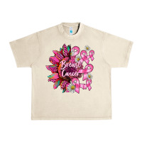 Sandshell breast cancer sunflower Urban Heavy Tee - BarkalooDesign