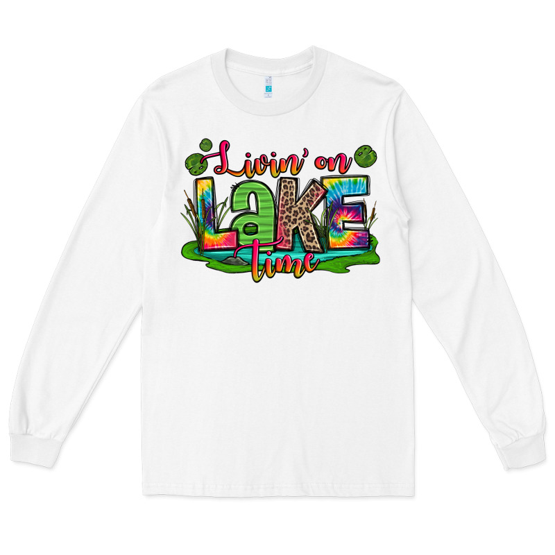 Living On Lake Time Long Sleeve Tee by Zillion Design Studio | Teevron
