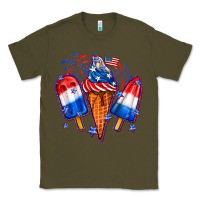 Army Green 4th of July ice creams Classic Tee - Neo Western