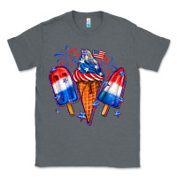Charcoal Heather 4th of July ice creams Classic Tee - Neo Western