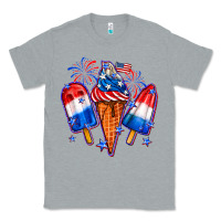 Heather Grey 4th of July ice creams Classic Tee - Neo Western