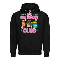 Black the homebody club Zipper Hoodie - JahusDesignShop