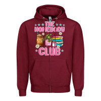 Burgundy the homebody club Zipper Hoodie - JahusDesignShop