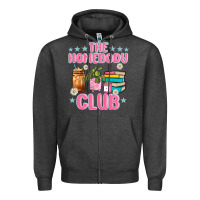 Charcoal Heather the homebody club Zipper Hoodie - JahusDesignShop