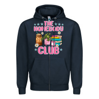 Navy the homebody club Zipper Hoodie - JahusDesignShop