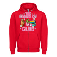 Red the homebody club Zipper Hoodie - JahusDesignShop