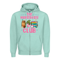 Seafoam the homebody club Zipper Hoodie - JahusDesignShop