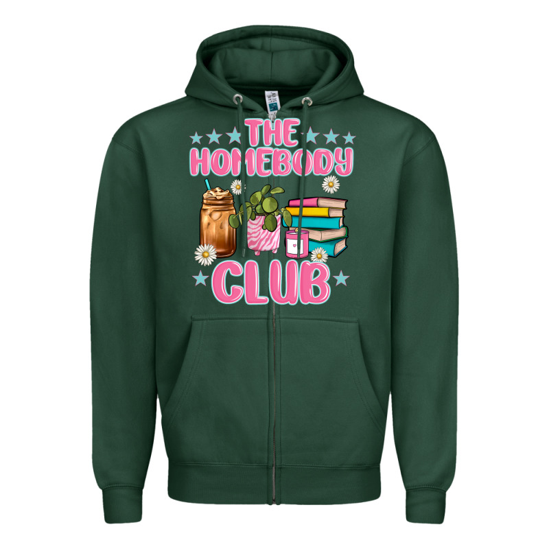 The Homebody Club Zipper Hoodie by JahusDesignShop | Teevron