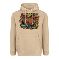 Mushroom western horse horseshoe roses sunflowers serape leopard Heavyweight Hoodie - Artiststas